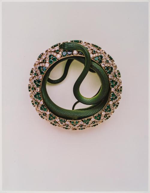  Hiro (3 November 1930 - 15 August 2021) “Van Cleef & Arpels Bracelet with Green Snake, Ne