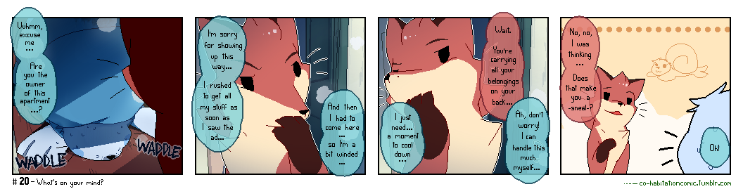 co-habitationcomic:#20 Such an animal exists?&gt;w&lt;