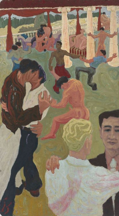 beyond-the-pale:Jess Collins - Boy Party, 1954The Fine Arts Museums of San FranciscoVia Queer Modern