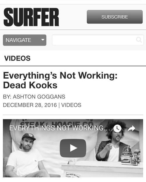 thanks so much to the rad dudes of @surfer_magazine for linking to the latest Episode of EVERYTHINGS