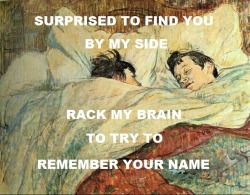 pinkfloydart:Stay - Pink Floyd / In Bed - Henri de Toulouse-Lautrec