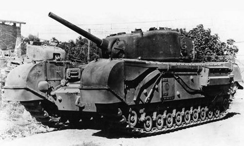 m4a1-shermayne:TIL about the Churchill 75 NA, what is essentially a Churchill Infantry support tank 