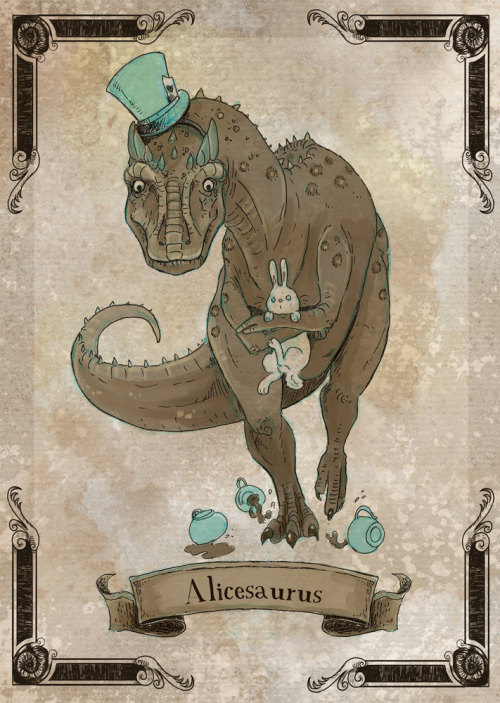 Porn photo sosuperawesome:  Steampunk dinosaurs by theGorgonist