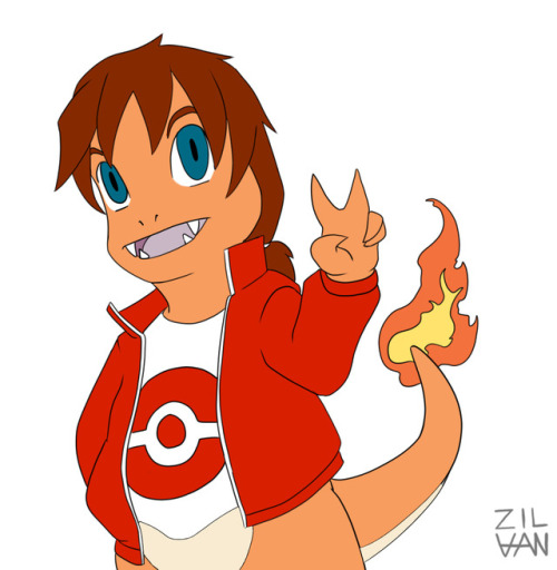 Today is my good friend @lisensiao ‘s birthday, so I made him his charmander oc! Hap