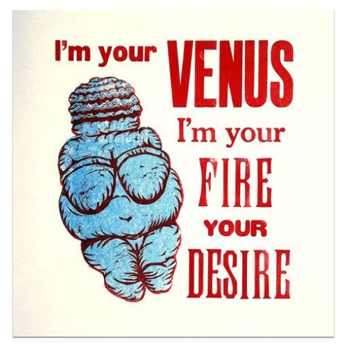 VENUS linocut poster> pinterest