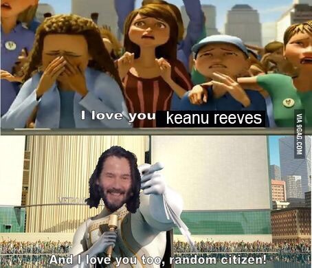 monarchcharlemagne:  lichdoll:  Person in crowd: You’re breathtaking!Keanu: *laughs* You’re breathtaking! You’re all breathtaking!  