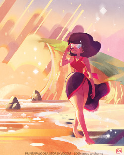 printapalooza:“Garnet at the Beach” by Kelly NguyenThis artwork