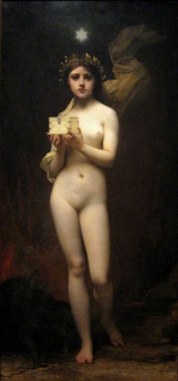 Pandora by Jules Joseph Lefebvre, 1872.