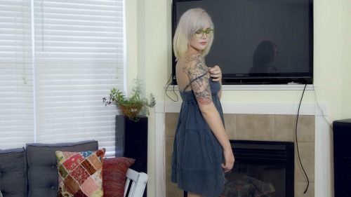 Porn Pics “Denim Sundress Tease” is now available