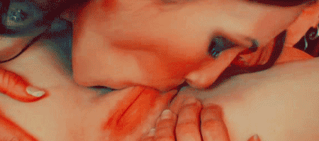 Tongue between the legs