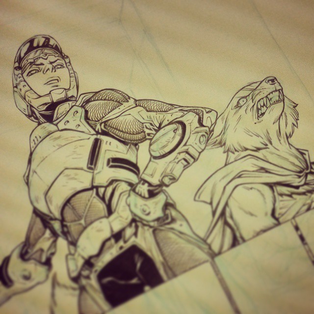 Dynamic Duo. #TMNT #IDW #inks #comics #Angel #Alopex #santolouco