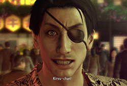 majimemegoro:  earth-dancer:   that lil smile kiryu does whenever majima is being extra/manic reblog/like/ignore if u agree    you forgot the best one 