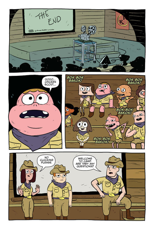 jjharrison: It’s summertime and Clarence is going to camp!  An assortment of my pages fro