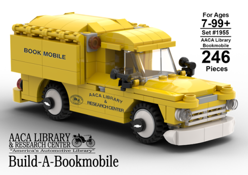 Our “Build-a-Bookmobile” LEGO kit is now for sale!The AACA Library’s 1955 Che