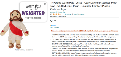 Microwavable Jesus Plush Doll
