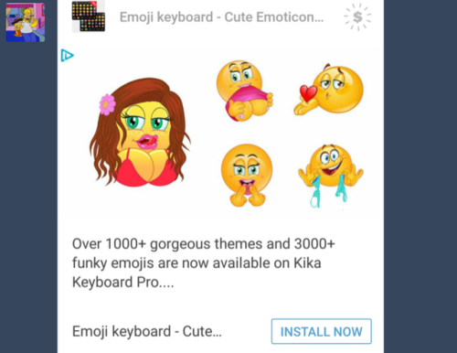 Wtf kind of ad is this? There were no text or reblog symbols, so&hellip;