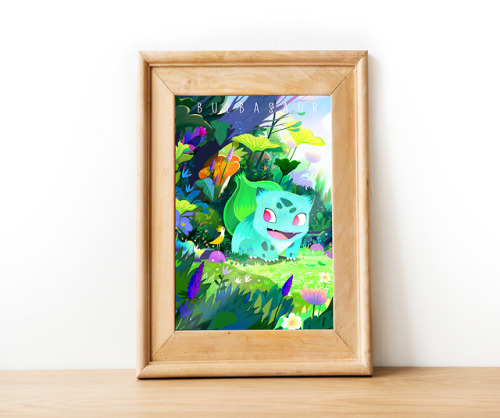 Hi Guys! So excited to show you my  Bulbasaur!  Available in 30X45 cm and 90X60 cm on Etsy.New color