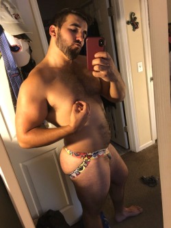 phallical:  phallical:This is my fav jockstrap… post leg day 🍑Since a lot of people asked, I got my jockstrap off the ‘Wish’ app! It’s where I get most my underwear.This is the link.