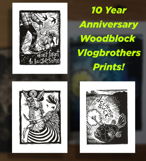 Commemorate the 10-year anniversary of the Vlogbrothers with these limited edition pieces of art. &n