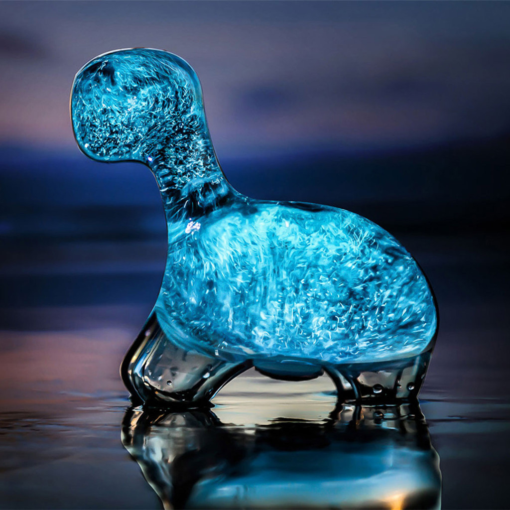 itscolossal:  New in the Colossal Shop: the Dino Pet! This micro-aquarium is filled