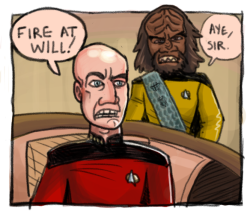 torpedoesarts:  I was watching TNG when Picard