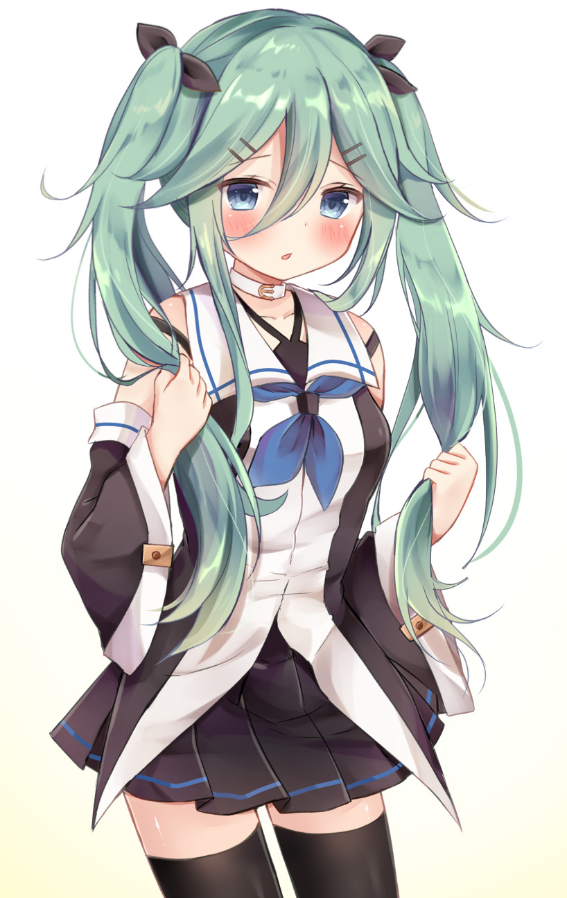 morekancollegirls: ツインテ山風ちゃん by artist まさよ@お仕事募集中