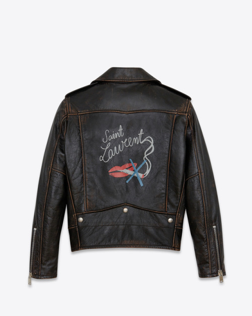 yslgirl: Saint Laurent classic bouche motorcycle jacket in black vintage leather $4,990.00