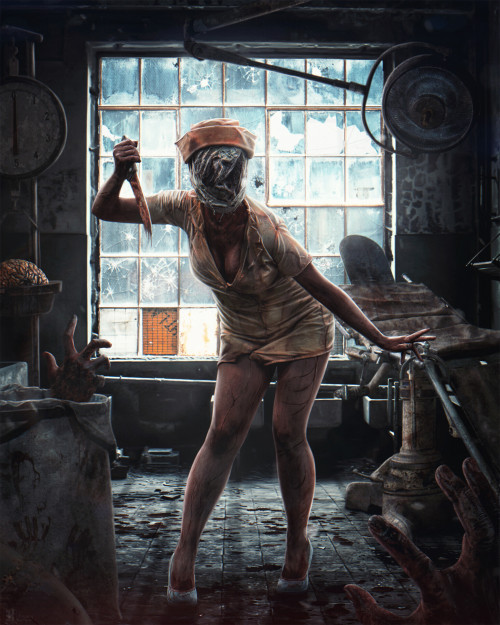 Horror: Nurse Silent Hill, Michael Myers, Freddy Krueger  Evgenij Kungurwww.artstation.com/a