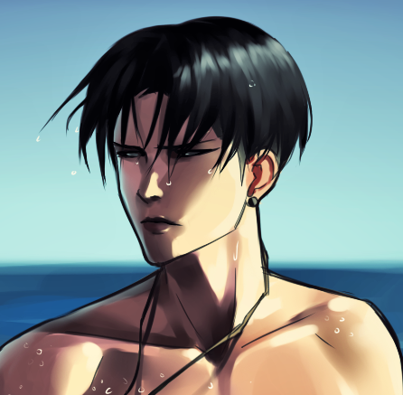 bev-nap:  *throws semi-realistic surfer!Levi at you* I have made it my goal to draw