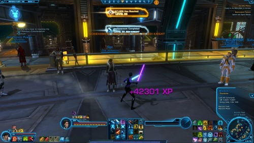 LEVEL 55!!!And a new outfit/armor for the occasion. Very Mara Jade like!