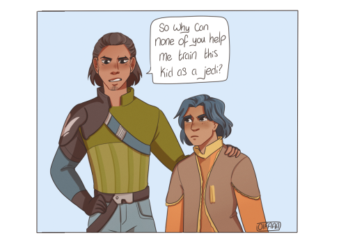 oifaaa: Was watching that one episode of rebels where kanan tries to get Ezra a better teacher and h