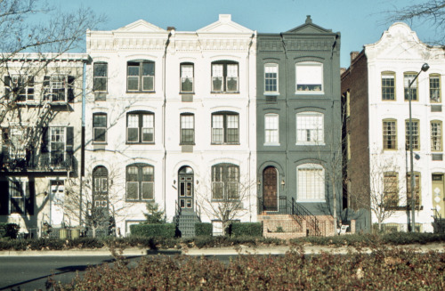 Townhouses, Georgetown, Washington, DC, 1973.