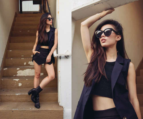 lookbookdotnu:  Cropped in black (by Jenny Ong)