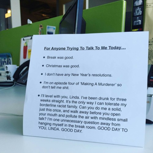 acurlygirlamy:  I would love to print something similar up for my desk!!! Lol