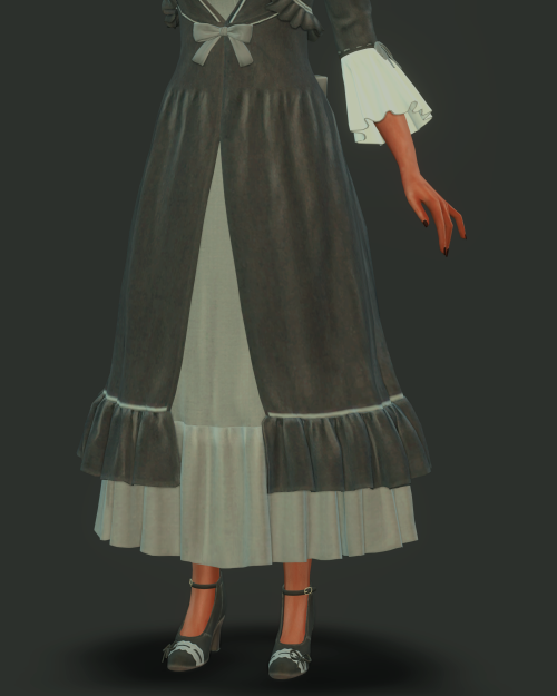 satterlly: Final Fantasy VII Remake - Cloud dress #1New meshDress + Shoes1 colorFemale onlyAdult onl