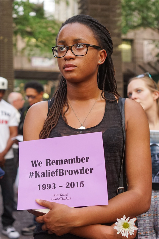 sugahstarshine:  activistnyc:Vigil for #KaliefBrowder, a young man who took his own