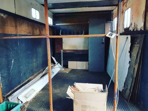 Got rid of the rubbish, still lots to do! #horseboxhome #dreamitliveit
