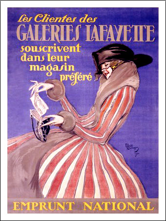 “Galeries Lafayette” by Jean Gabriel Domergue 