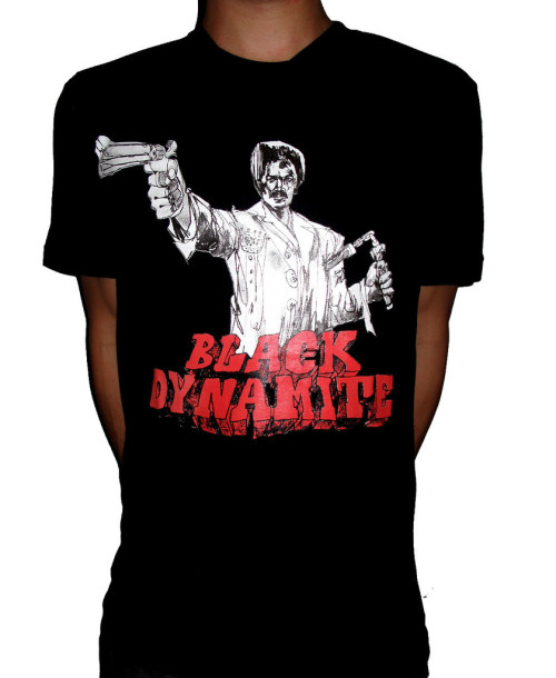 xombiedirge:  Black Dynamite by Dan Hipp, Jim Mahfood & David Choe A new line of Black Dynamite T-shirts are available from titmouse inc, HERE.