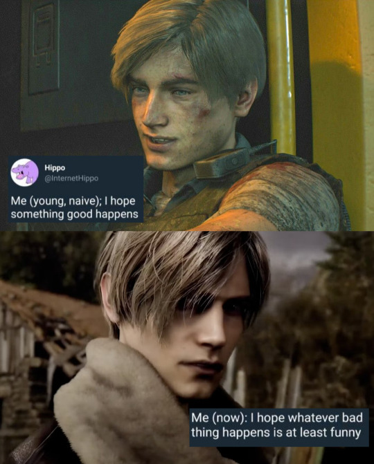 rachelfoleyisntdead:leon kennedy go to therapy challenge