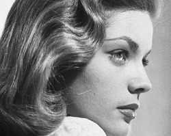 deforest: Lauren Bacall photographed by Ralph Crane, 1945  painted face(s)