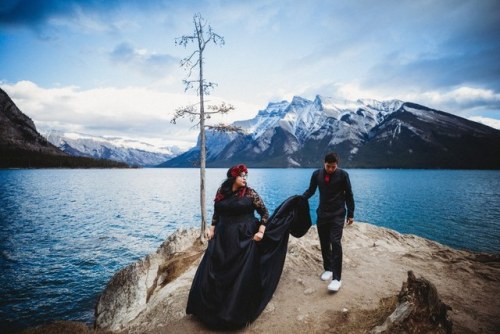 A moody Halloween elopement for the books! Brittany said “Yes” to her groom Matthew in B