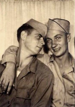 thegayreich:Love is too Beautiful to be Hidden - Vintage Gay Couple Vintage bromance.