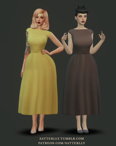 Retro Dress Daisy New Mesh Ea Mesh Edit 45 Swa Tumbex