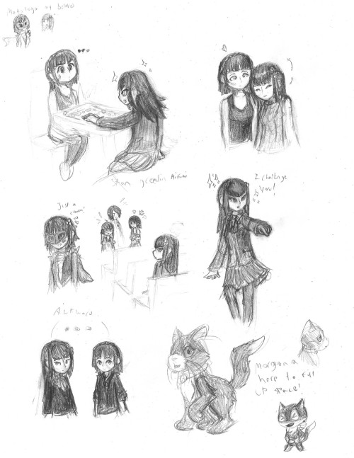 Various Doodles (long Hair Is Hard Lmao)