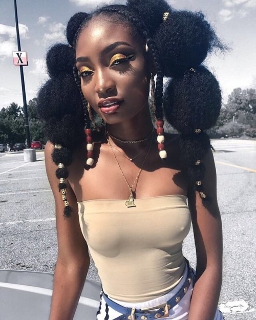 Fulani inspired hairstyle !  IG : Miss.Cameroon &mdash;&mdash;&mdash;&mdash;&mda