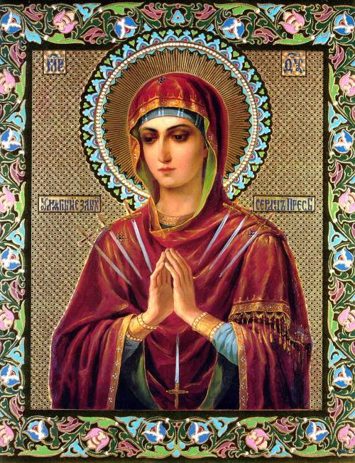 acatholicvibe:Icon of the Mother of God, “Softener of Evil Hearts”Pray for us Dear Holy and Blessed 