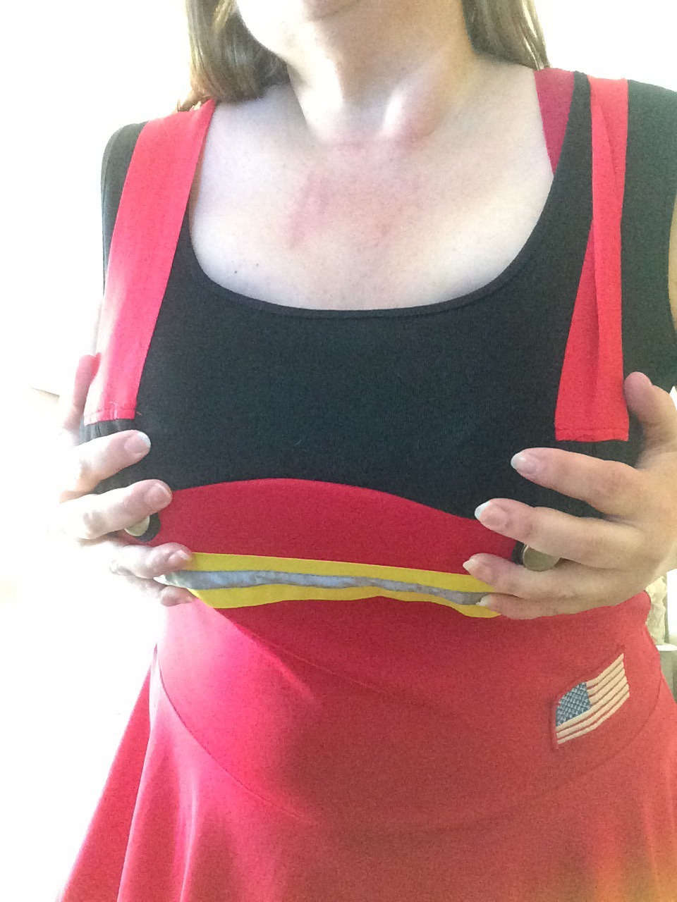 sbmissionlover:  Bound tits, tack bra and tight costume. 
