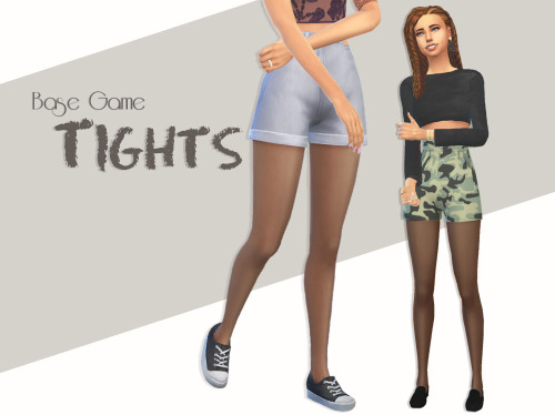 aprisims: Nylon Tights | sims 4 I was not a fan of ea’s tights, they simply were too dark? ;_;