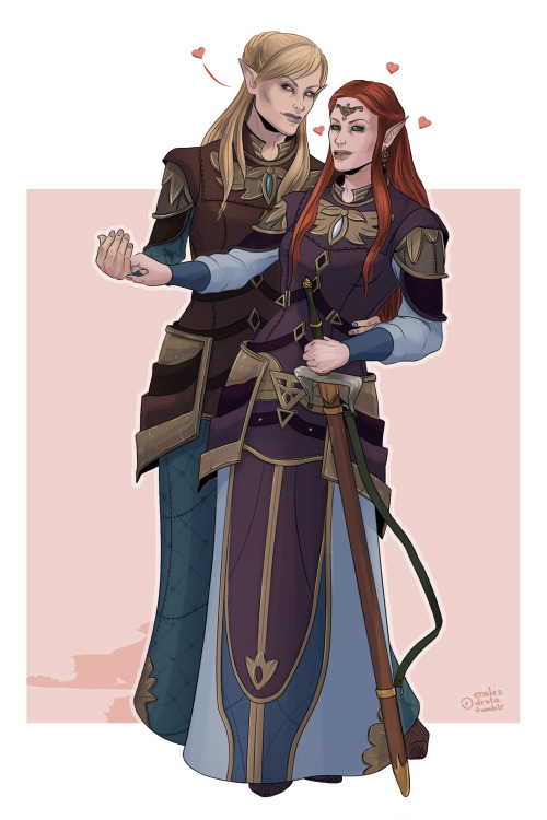 enolezdrata:commission with sweet Valaste and Taliith for @talrin :&gt;